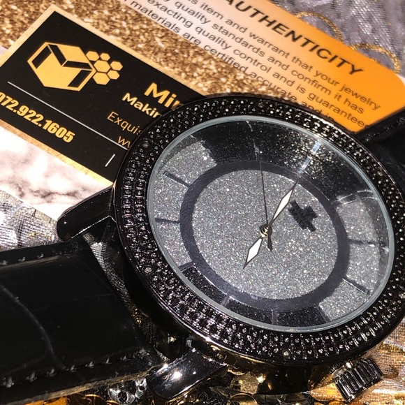 COPY - Real diamond men Watch not CZ not Moissanite also has a real snake skin … - Picture 4 of 4